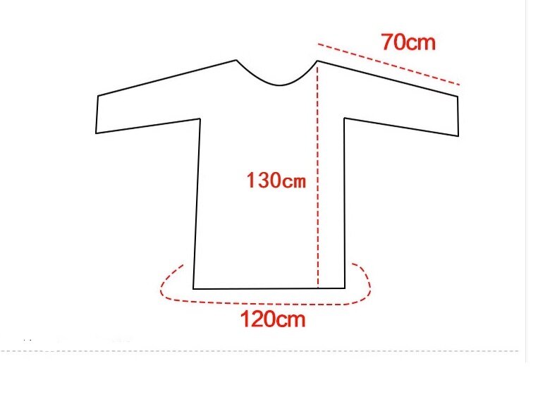 Impermeável transparente clara Design Raincoat, o pescoço, manga comprida, avental impermeável, 1.3m comprimento