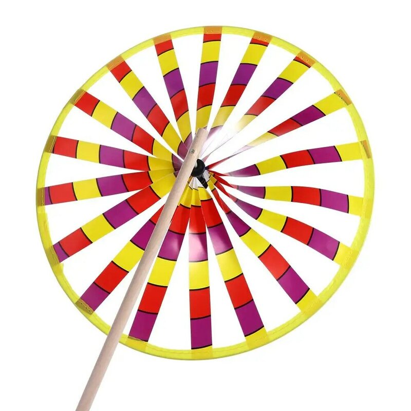 Giocattolo colorato per bambini regali per bambini decorazione del giardino girandola a vento giocattoli rotanti giocattoli a mulino a vento a mulino a vento a strato singolo