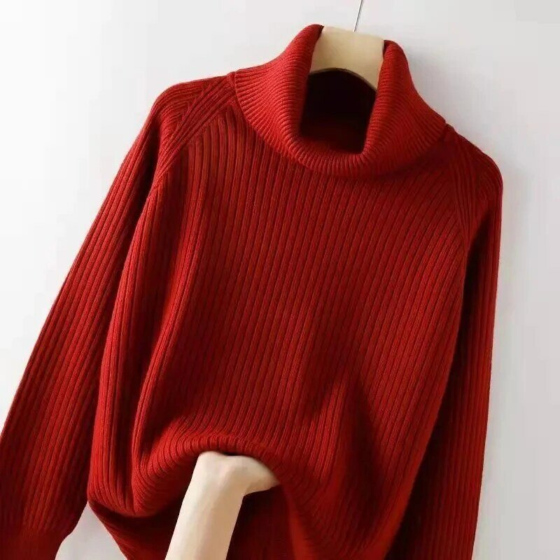 Pullover in Cashmere maglione a collo alto donna 2023 autunno inverno vestiti maglione femminile Pull Femme Hiver maglioni lavorati a maglia caldi di base