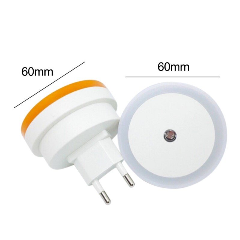 LED Night Light Smart Night Sensor Round Square Plug in Wall Night Lamp Bathroom Kitchen Hallway Staireway Bedroom Nightlight