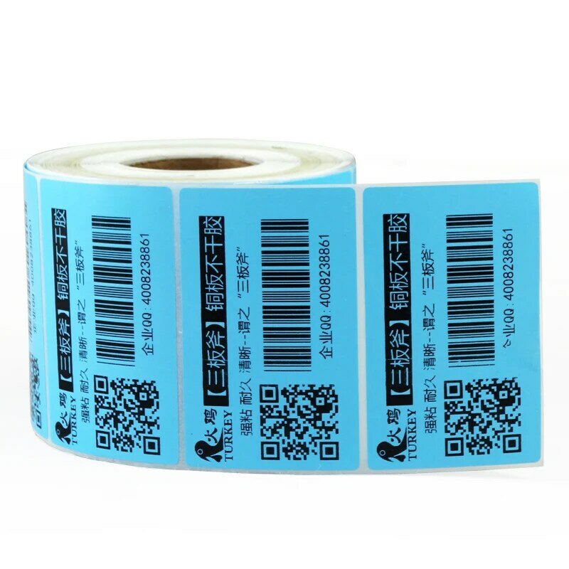 Etiqueta térmica colorida para impressora zebra, etiquetas coloridas de 80mm x 50mm azul, verde, roxo, laranja, amarelo e marrom, (1 rolo)