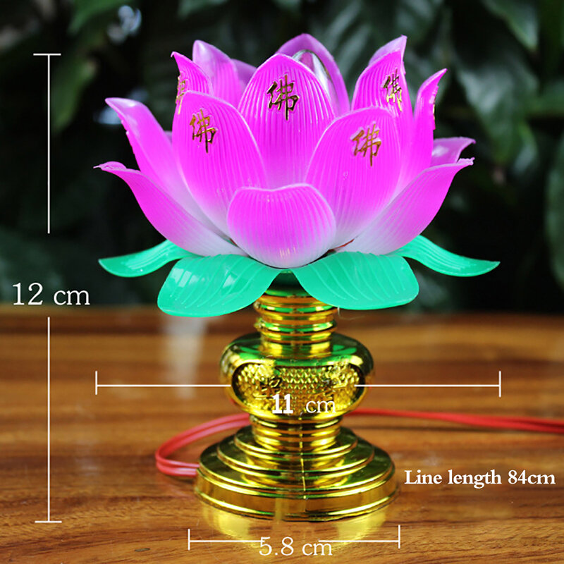 Лампа в виде лотоса для буддистской церемонии, изысканное Veilleuse торжественное украшение для буддистских храмов