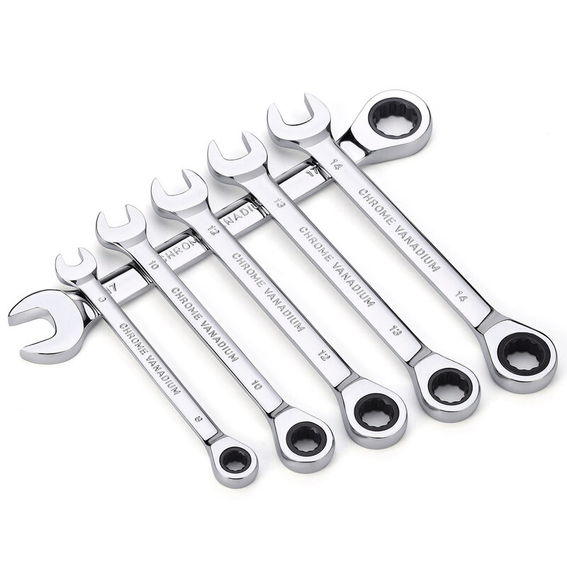 Industrial Grade14PCS Keys Set Multitool Wrench Ratchet Spanners Set Hand Tool Wrench Set Universal Wrench Tool Car Repair Tools