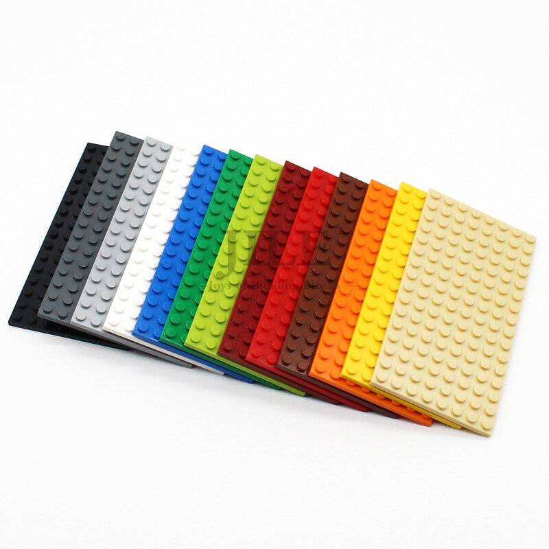 Базовая пластина Moc маленького размера, 10 шт., 8x16, 92438, креативные развивающие строительные блоки «сделай сам», кирпичи, совместимые с сборными элементами