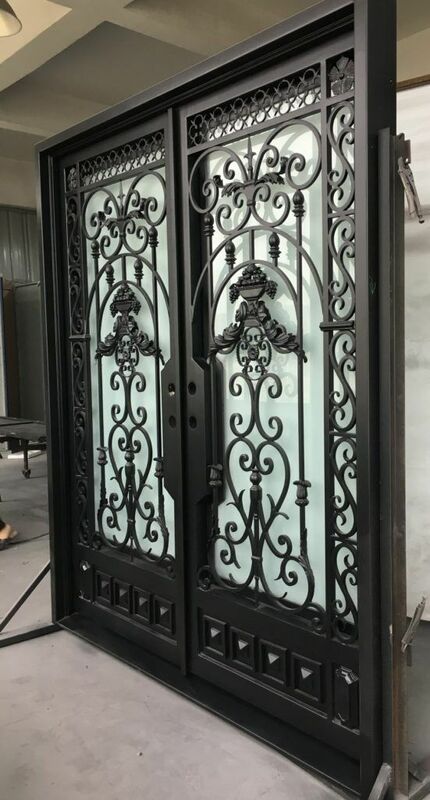 Iron Door Best Welcome Security Home Arched Single Double Main Entrance Front Entry Wrought Price
