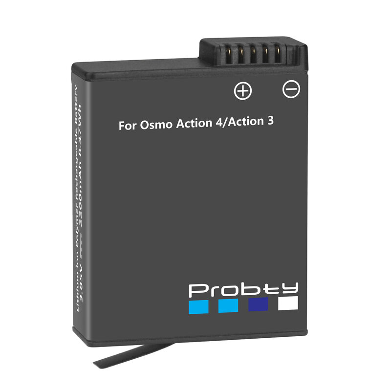 Batterie et boîtier de charge pour DJI Osmo Action 4, accessoires de caméra de sport, 2200mAh
