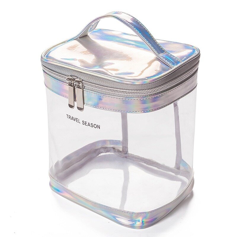 Instagram Style High Aesthetic Value Large Capacity Ziplock Bag Fashionable Sense Portable Travel Makeup Storage Toiletry Kit
