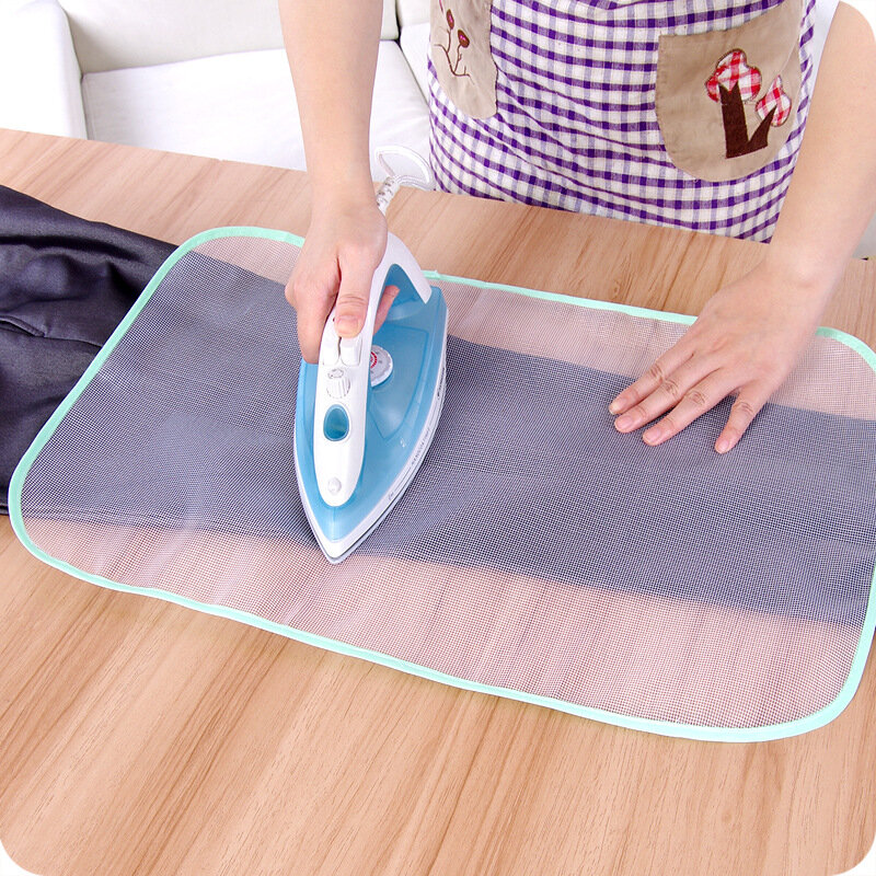 แผ่นรองรีดผ้าฉนวนกันความร้อนแผ่นรองรีดผ้าป้องกันตาข่ายรีดผ้า setrika MINI สีสุ่ม