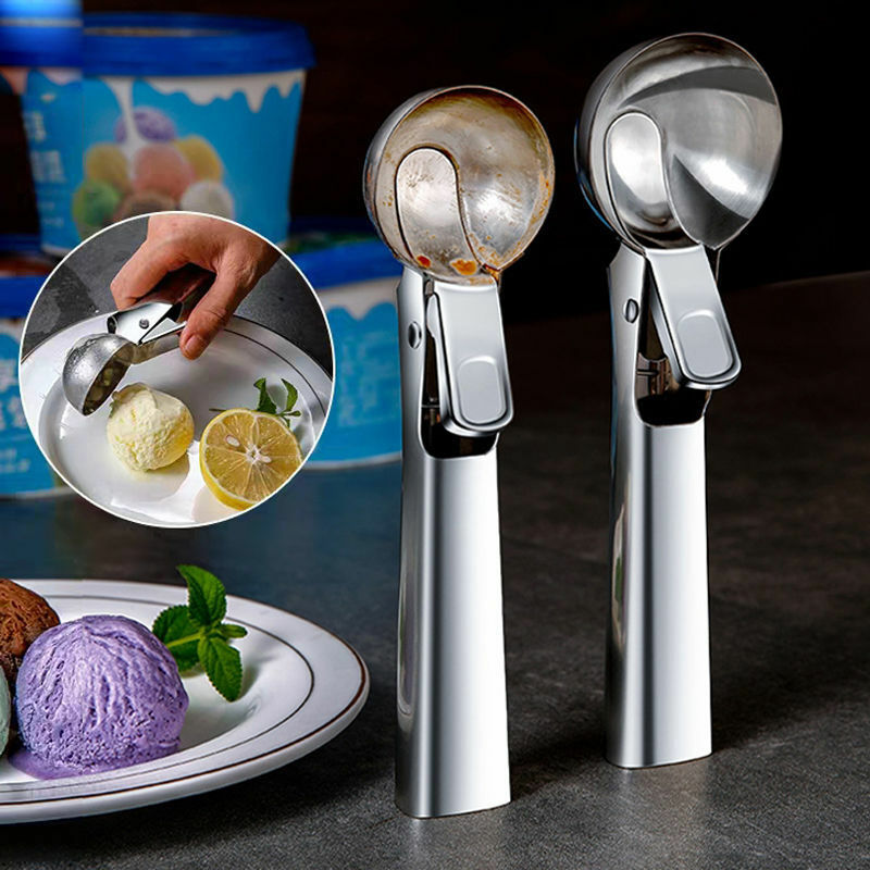 ขุด Ice Cream Scoop ขุดผลไม้ขุดแตงโมตักตักไอศกรีมสแตนเลส Commercial เครื่องมือ Ice Cream