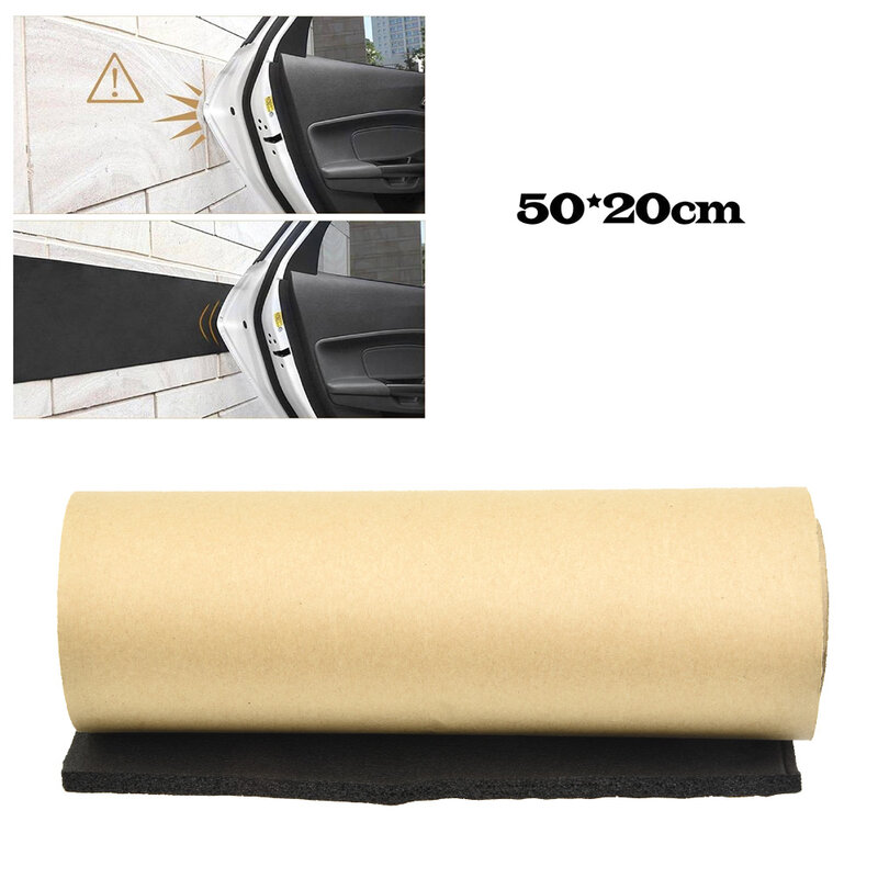 50*20cm 6mm Car Door Protect Garage Rubber Wall Guard Bumper Safet Parking Car Parking Protection Stickers