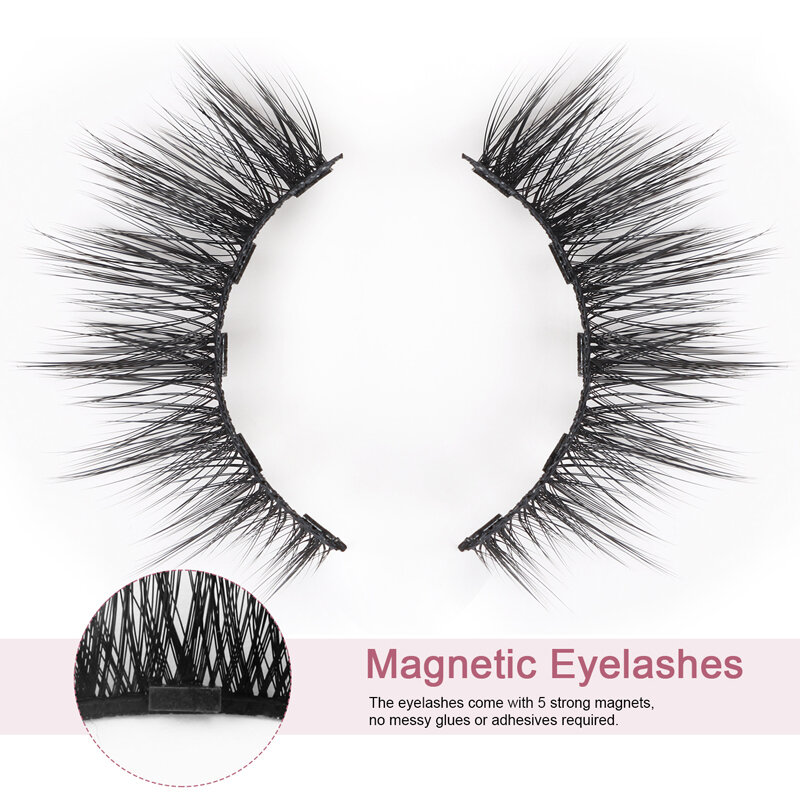 Eyeliner magnetico Set di ciglia finte liquide ciglia estese addensare Set cosmetico per occhi impermeabile a lunga durata