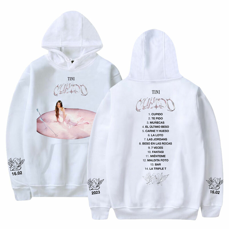 Tini Stoessel Cupido Hoodies Album Tour Merch Print Winter Unisex Fashion Funny Casual Sweatshirts