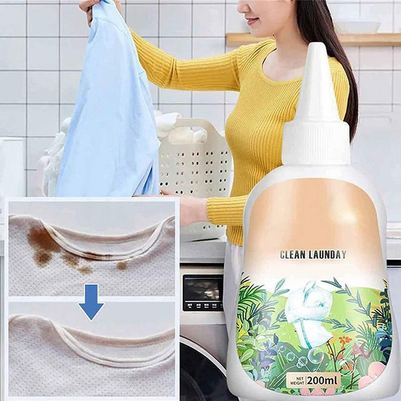 Laundry Cleaning Agent 200mL Powerful Stain Removal Home Deep Cleaning Supplies For Home Dorm Apartment Hotel School For Bed