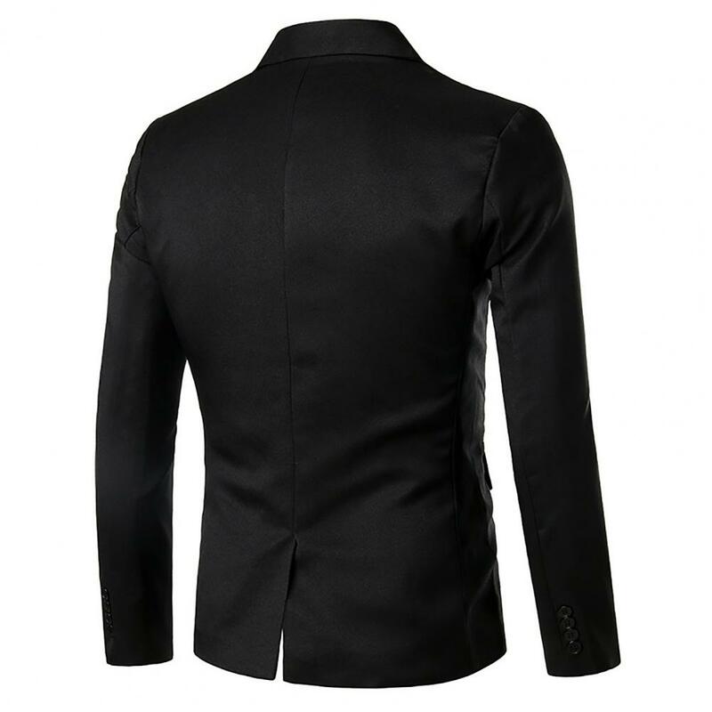 Terno elegante jaqueta lapela Outerwear contraste solto cor terno casaco homens Blazer terno casaco