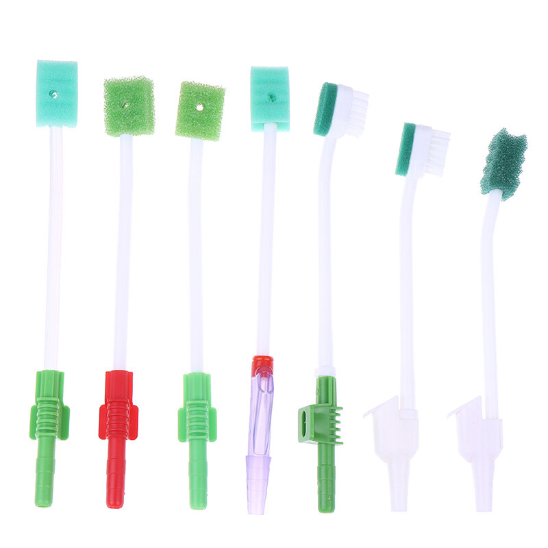 فرشاة أسنان إسفنجية طبية للاستعمال مرة واحدة ، مسحة شفط العناية بالفم ، نظام فرشاة أسنان شفط للاستخدام مرة واحدة ، نظافة الفم