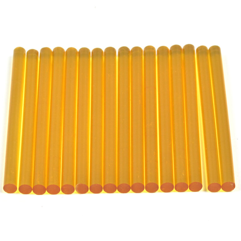16 pcs queratina Gun Bond Glue Sticks Hair Bond adesivos para extensões de cabelo profissionais (marrom escuro/preto/amarelo)