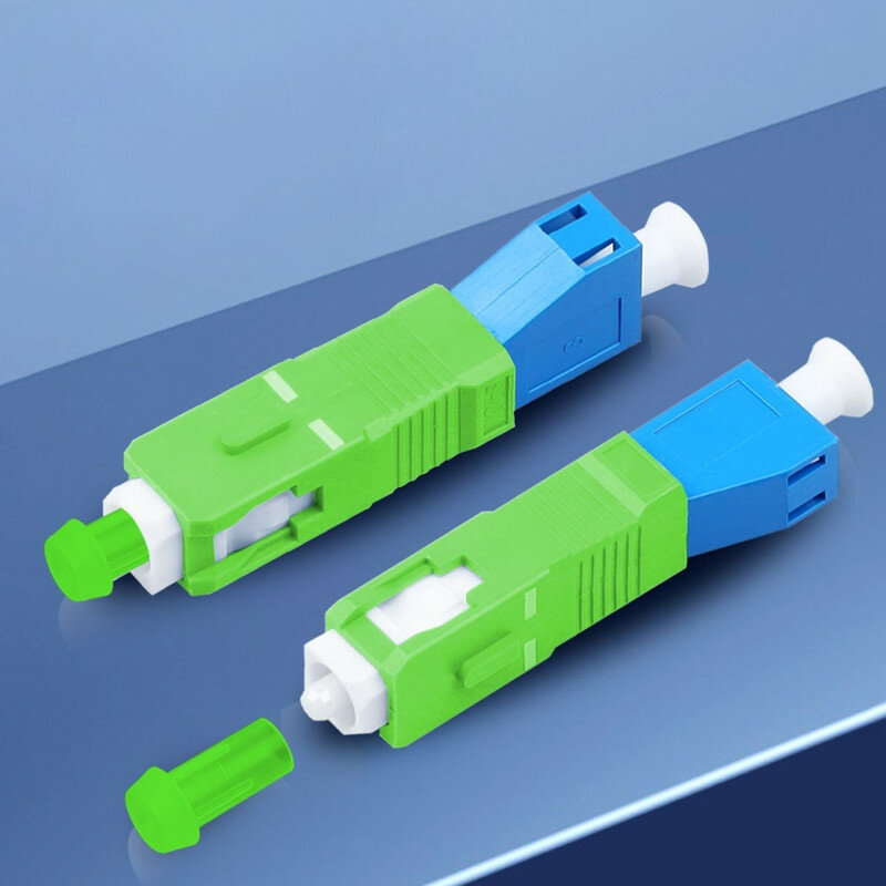 1pc sc/apc para lc/upc sc macho para lc fêmea hybridfiber adaptador de fibra óptica conector singlemode adaptador óptico