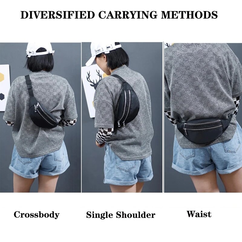 Women'S Waist Bag Nylon Fanny Packs Casual Women'S Chest Bags Man Belt Pouch Travel Hip Bag Sport Bum Bag