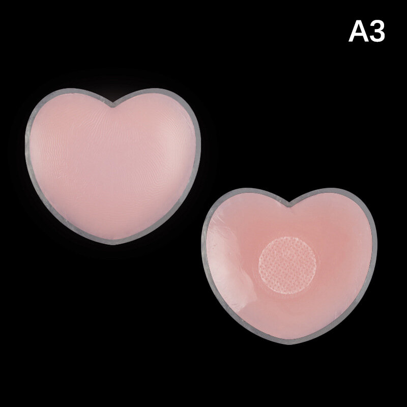 1pair Nipple Covers for Women Silicone Reusable Pasties Adhesive Invisible Nippleless Covers Sticky Breast Petal