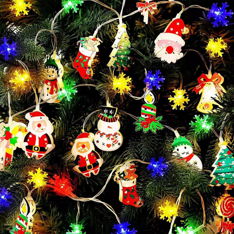 جرس نمط شجرة عيد الميلاد سلسلة أضواء ، ديكور الإضاءة ، مقاوم للماء ، LED ، في الهواء الطلق ، أضواء الجنية ، حديقة ، شرفة ، فناء ، مسار