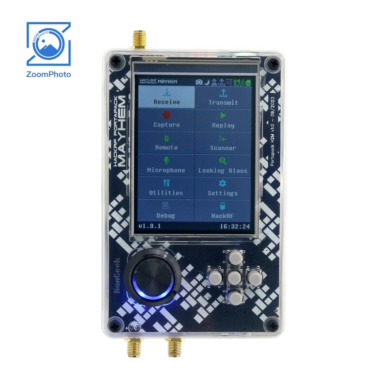 HAMGEEK PortaPack H2M авторизованный выпуск с 10,00 МГц TCXO аналоговый GPS для Hackrf One
