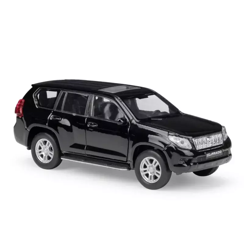 Welly-Toyota Land Cruiser Prado Liga Modelo De Carro, Diecast Metal, Puxar Veículos Traseiros, 1:36
