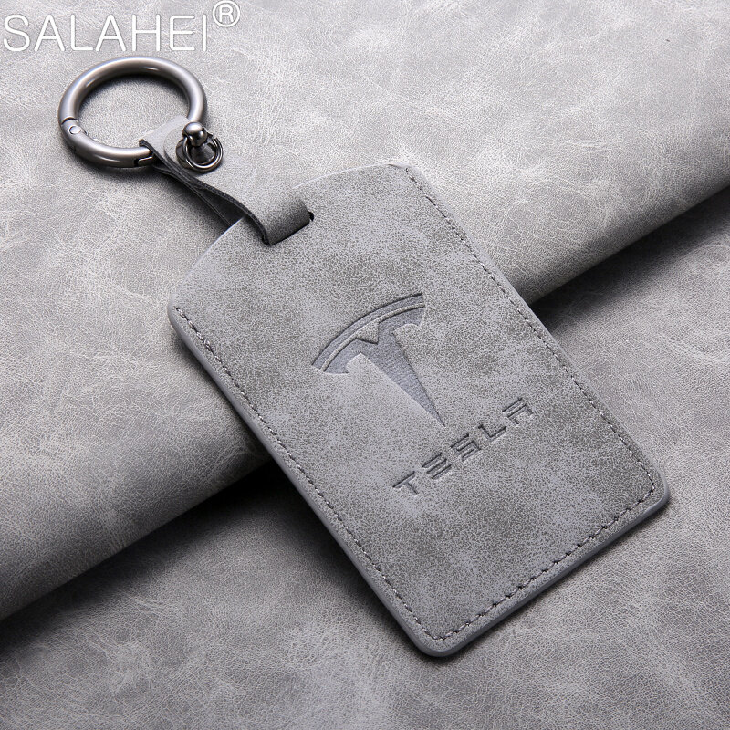 Car Smart Remote Key Card Case Cover Key Bag Shell Holder Protection For Tesla Model 3 Model Y 2020 Keychain Styling Accessories