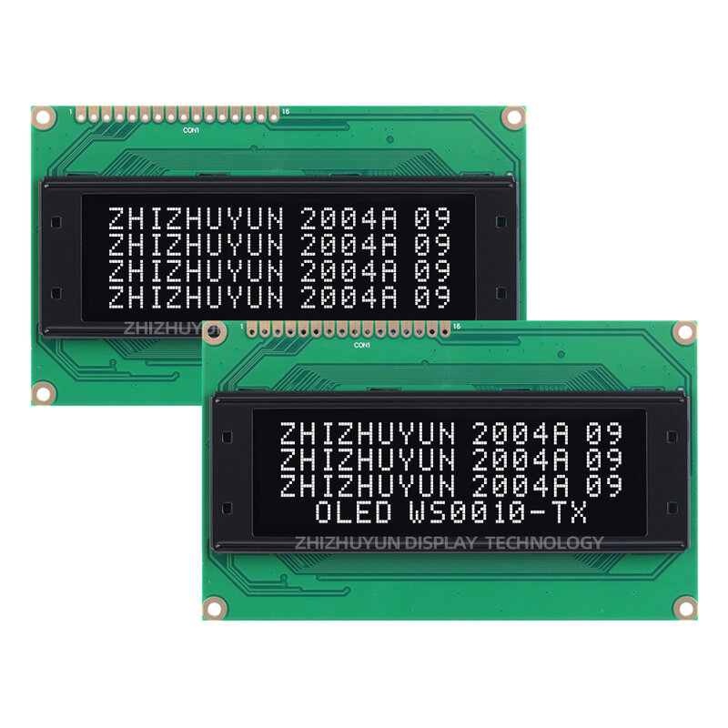 EH002004A 16PIN Parallel Interface Compatible With 2004 Built In WS0010 OLED Display Screen Black Film Yellow Letter