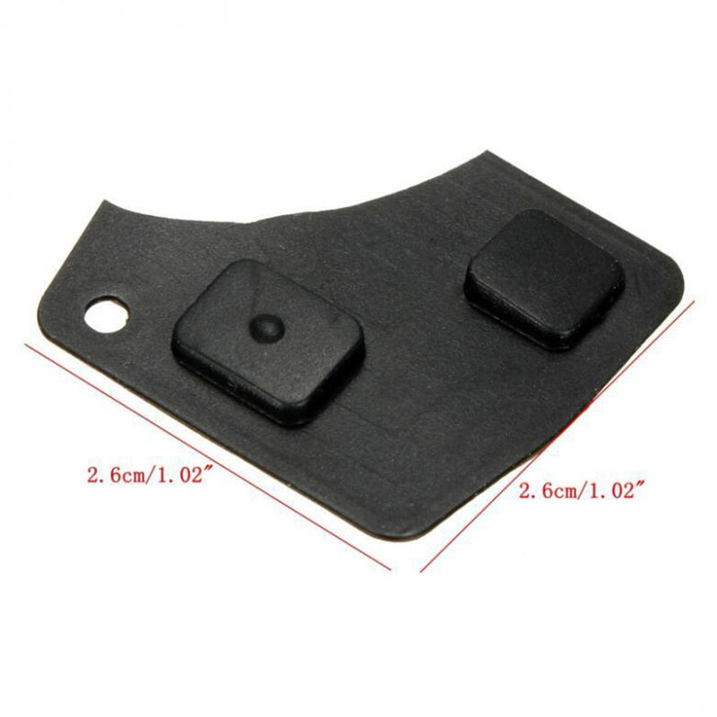 Portachiavi pulsante Pad in Silicone 2 pulsanti Pad in Silicone accessori per auto portachiavi per auto custodia di ricambio per chiave per auto a distanza