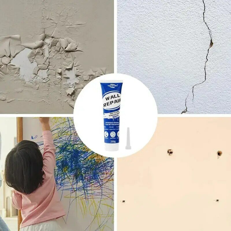 Spackle Reparación de paredes, masilla de pared efectiva, agente de reparación de paredes, crema de restauración de agujeros de uñas