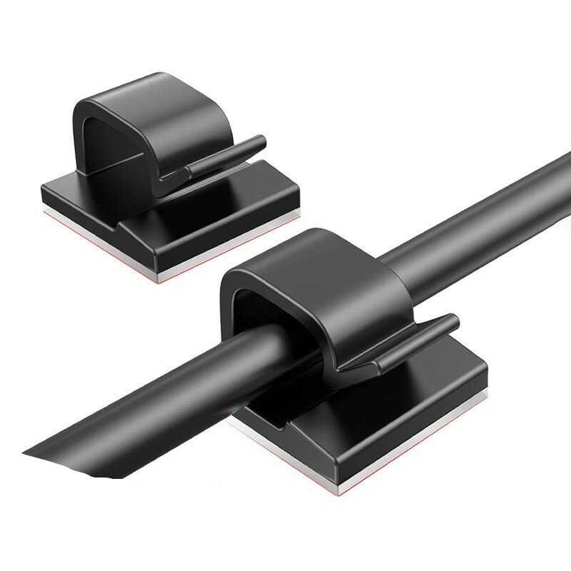 10-50 Stück Kabel-Organizer-Clips für USB-Lade datenleitungen Spulen wickler Wand-Draht halter selbst klebende Kabel clip
