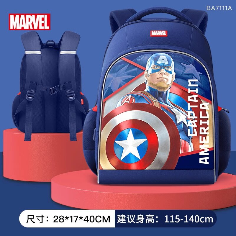 Tas punggung anak laki-laki, ransel hadiah tas kartun anak-anak, ransel anak TK, Superhero, ransel Spider Man, Disney Original