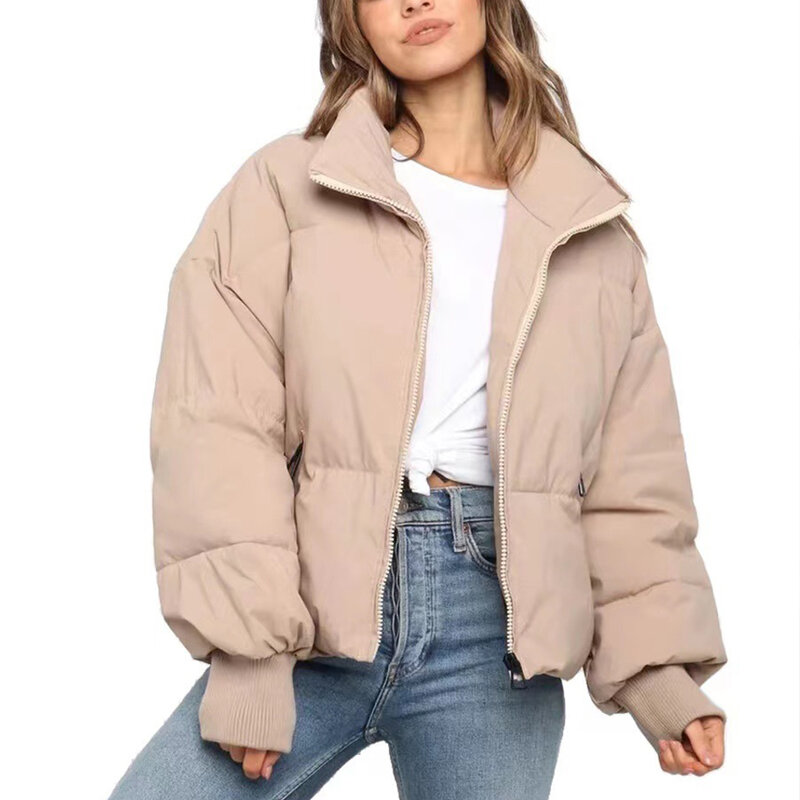 Потрясающая теплая стильная и модная женская зимняя куртка, стеганая и плотная Женская куртка-пуховик
