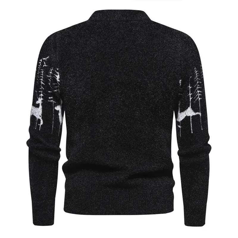 Sweater bulu imitasi pria, Sweater rajut hangat mode lembut dan nyaman, Sweater Mink imitasi baru untuk pria
