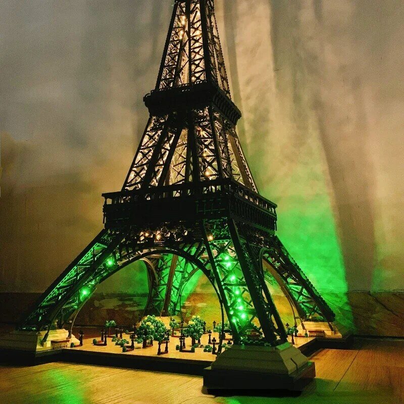 Zestaw oświetlenia LED do 10307 Wieża Eiffla PARIS Zestaw klocków do budowania owocowej architektury Zabawki dla majsterkowiczów (nie zawiera klocków)
