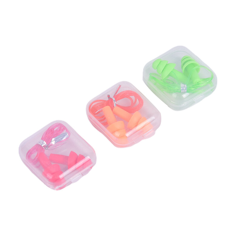 New Soft Waterproof Swimming Earplugs Nose Clip Case Prevent Water Protection Ear Plug Soft Silicone Swim Dive Supplies