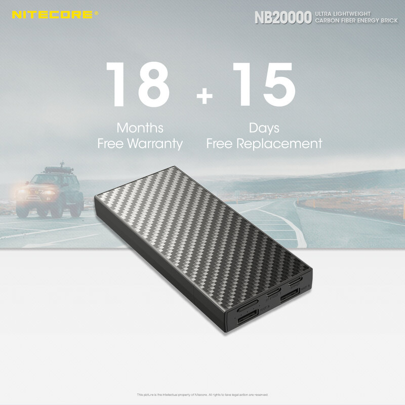 Nitecore NB20000 NB10000 V2.0 NB5000mAh Mobile Power Bank PD  Quick Charge With charger for Smart Watche Earphone iPhone Xiaomi