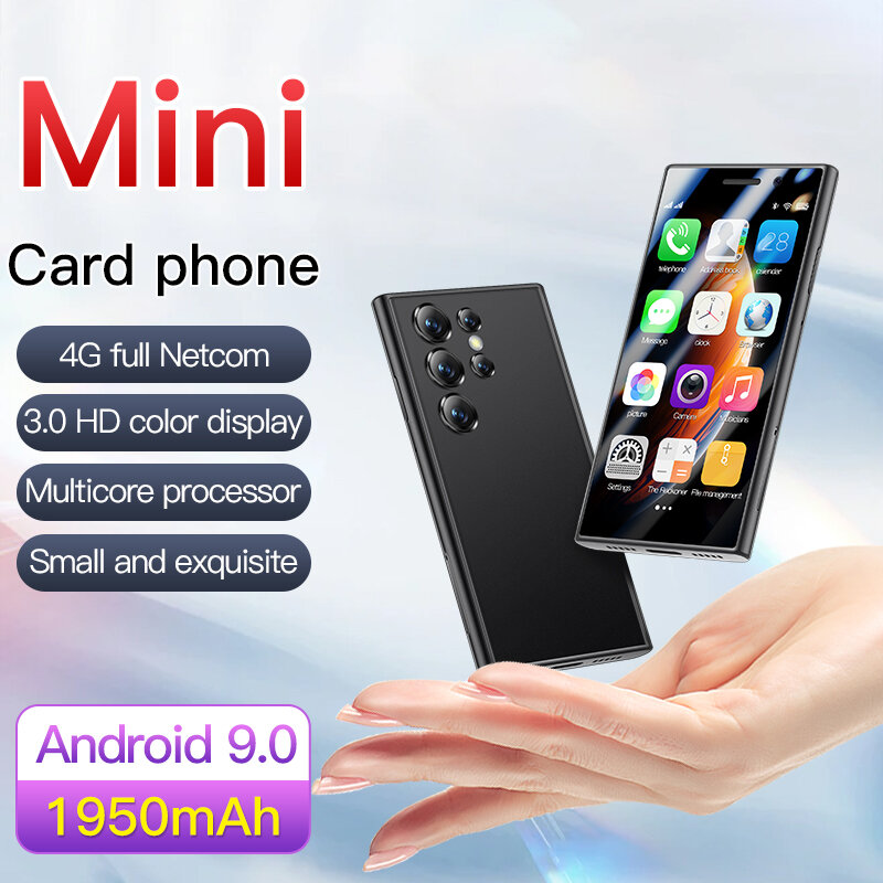 SOYES-Mini Smartphone S23 Pro 4G Europa Versão, Celular, 2GB de RAM, 16GB ROM, Android 9.0, Face ID, 1950mAh, 3.0 ", Pequeno