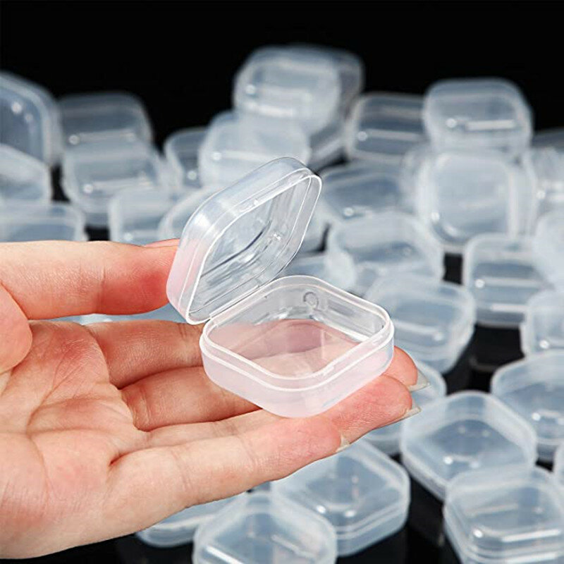 30 Mini Nhựa Bảo Quản Hộp Đựng Hộp Di Động Viên Thuốc Y Học Giá Đỡ Sắp Xếp Lưu Trữ Bộ Trang Sức Bao Bì Cho Bông Tai Nhẫn