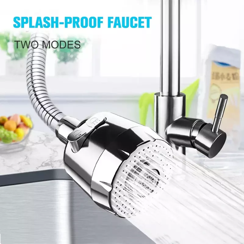 Grifo de ahorro de agua para ducha, accesorio Universal de cocina con rotación de 2/3 grados, tubo de extensión de filtro, 360 modos
