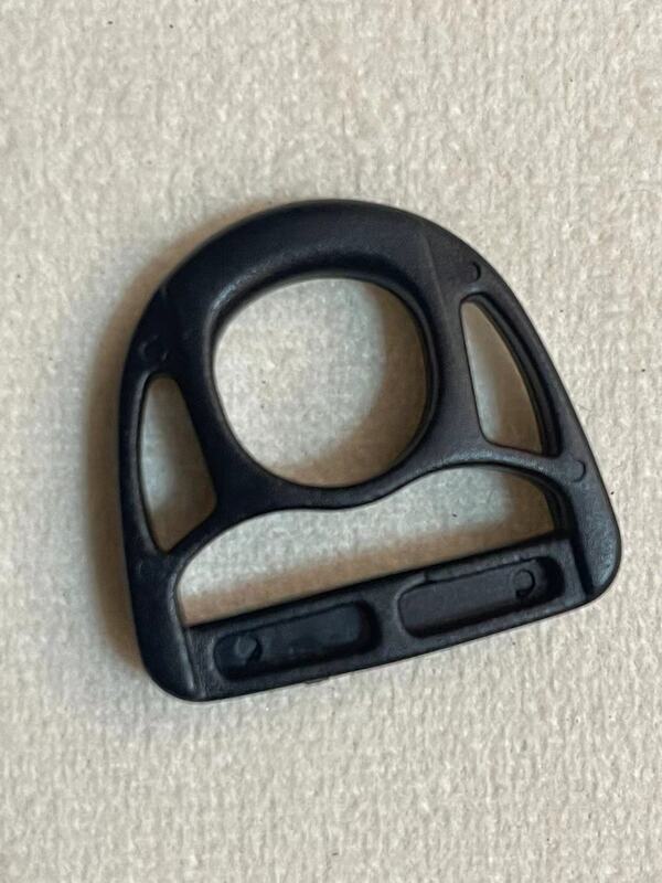 Black Plastic Triangle Rectangle Square Loop Buckle Triglide Adjuster Buckles D RING