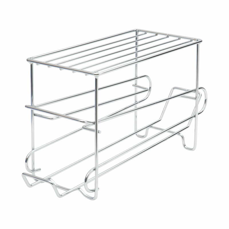 Organize It All 12 Can Organizer Rack in Chrome