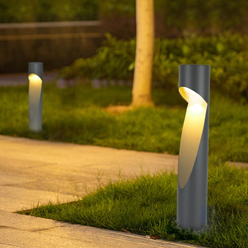 Moderne einfache LED-Rasen lampe im Freien wasserdichter Stecker in Garten villa Gemeinschaft garten Landschafts lampe
