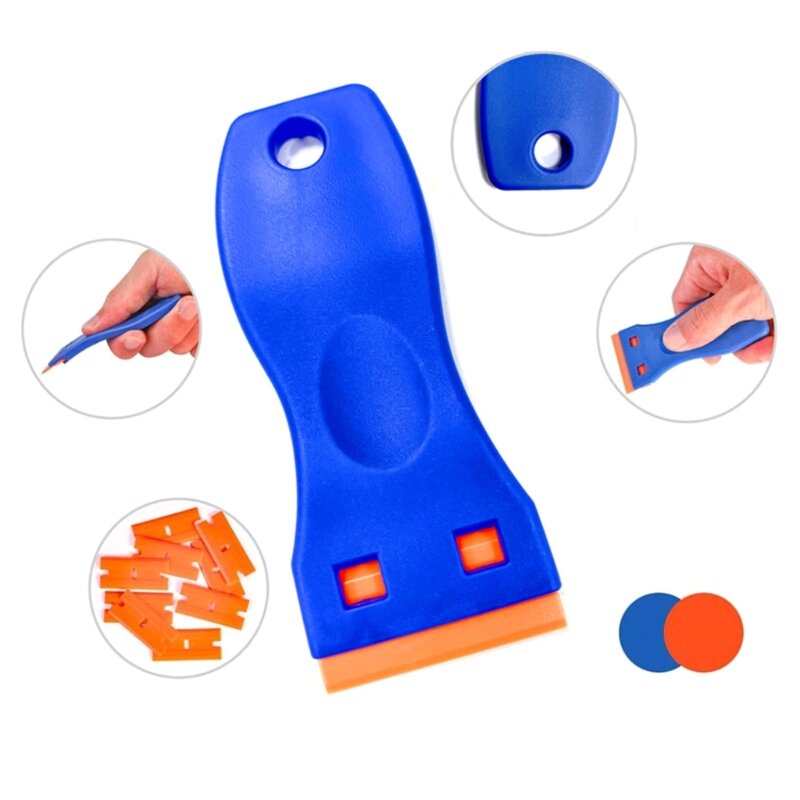 Portable Plastics Scraper Tool with 10 Plastic for Scraping