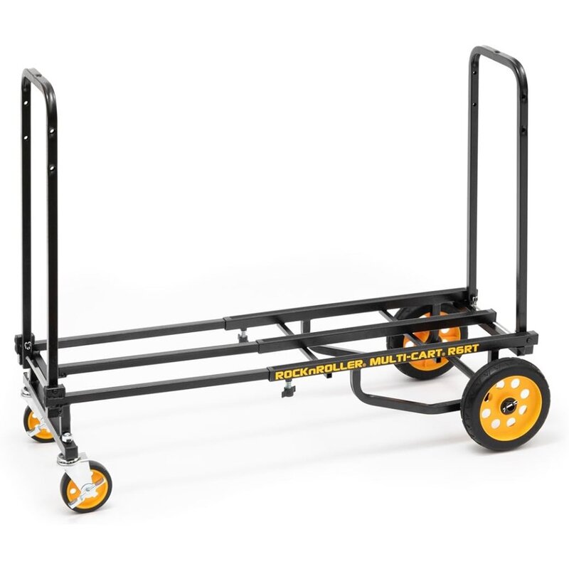 Rock-N-Roller R6RT (Mini), rangka teleskopik Multi-Cart lipat 8-in-1/truk tangan/Dolly/Platform Cart/29 "hingga 42.5"/500 lbs