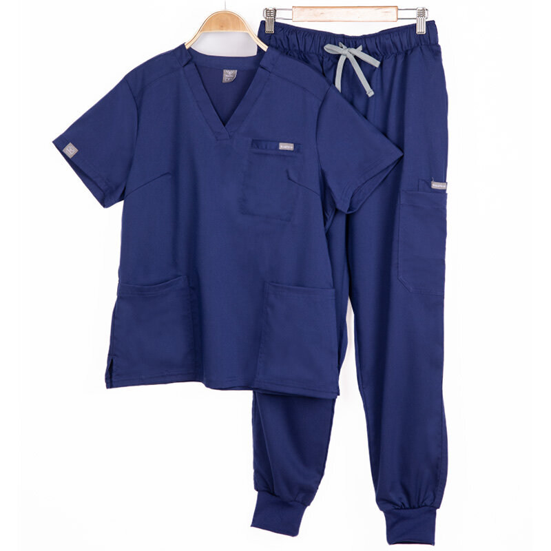 Uomini e donne sala operatoria uniforme medica Scrub ospedale lavoro Scrub Set forniture infermiera dentale vestito Jogger abbigliamento da lavoro