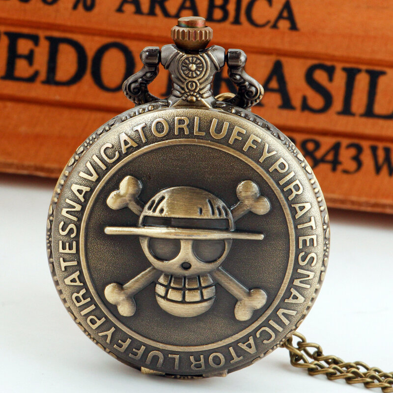 Personalised Quartz Pocket Watch Necklace Pendant Gifts For Women Man with Fob Chain Pockets Watch