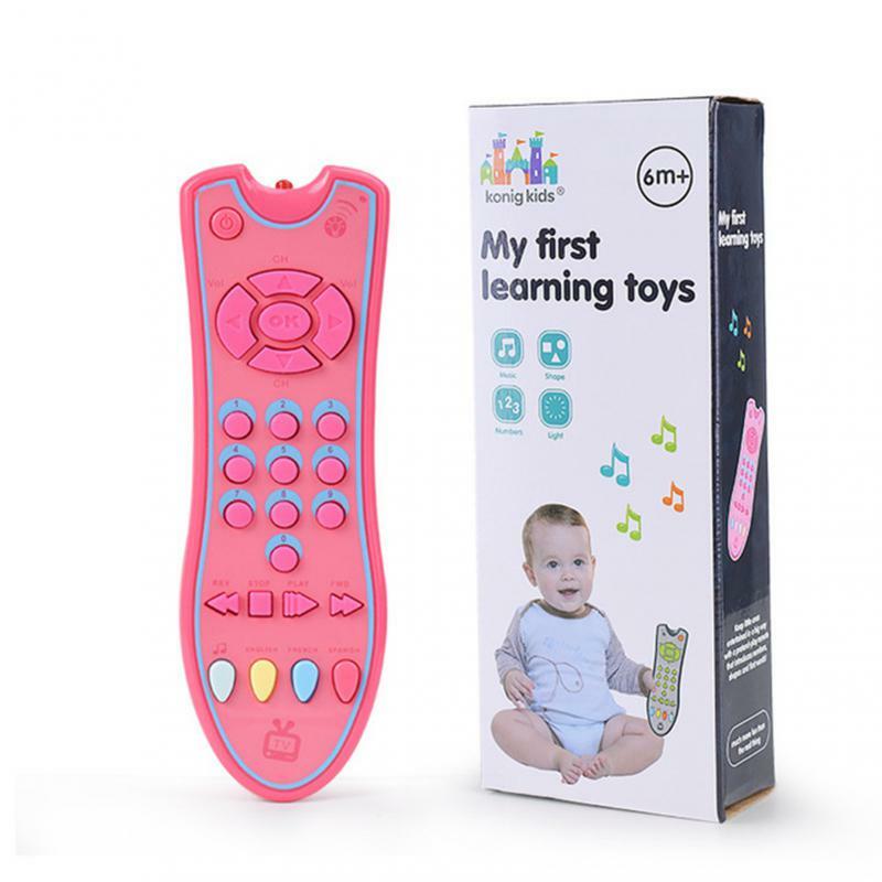 Baby TV Remote Control Kids Musical Early Educational Toys Simulation Remote Control Children Learning Toy with Light Sound