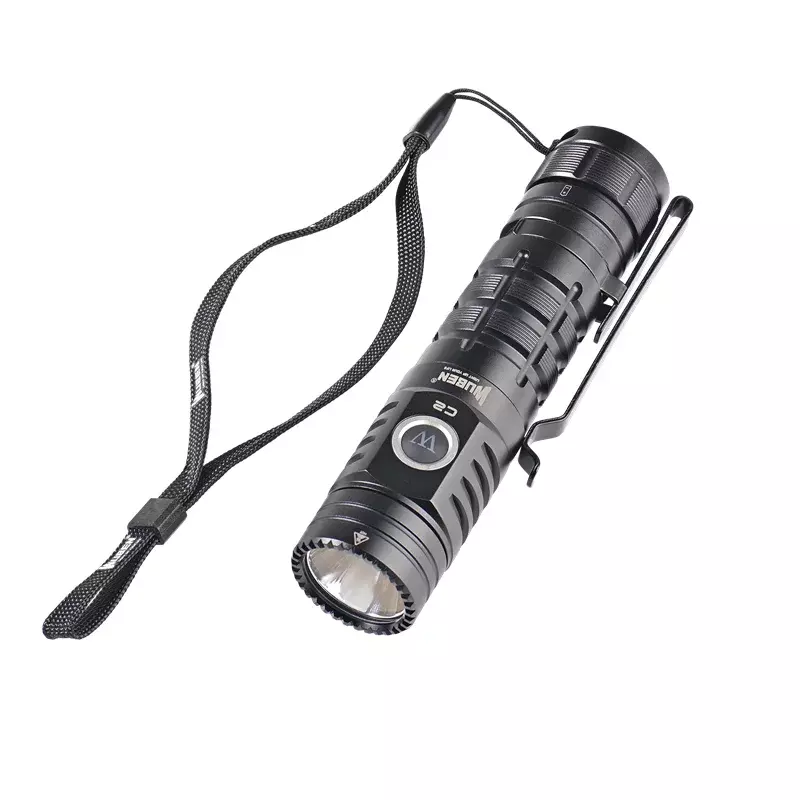 WUBEN C2-Lampe de poche aste de type C, lanterne avec batterie 2000 21700 mAh, 4800 lumens
