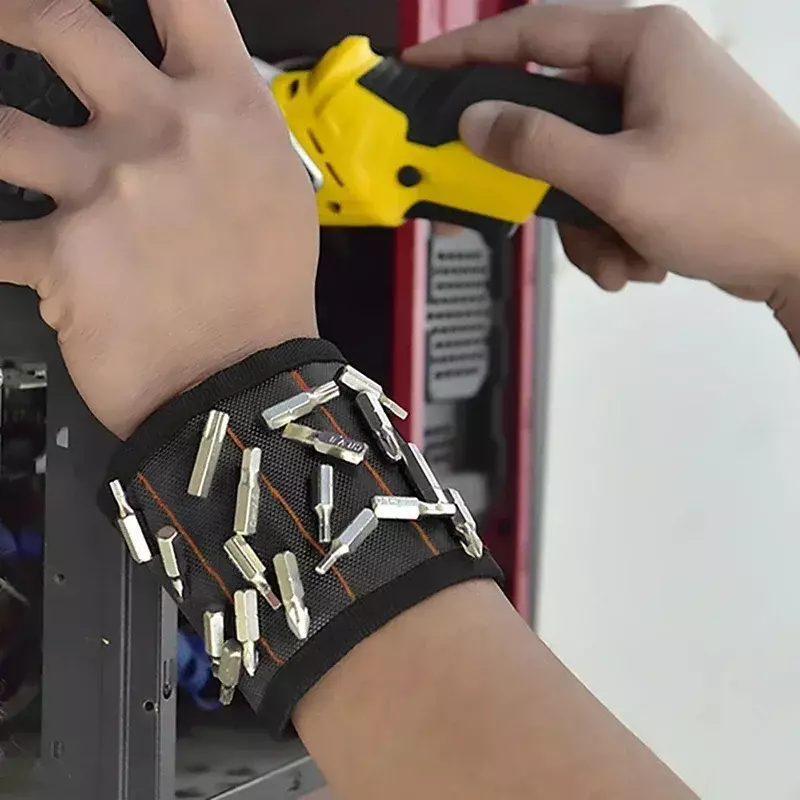 Magnetband Magnet armband Tasche Saug nagel starker Armband magnetischer multifunktion aler Werkzeug Armband Nagel